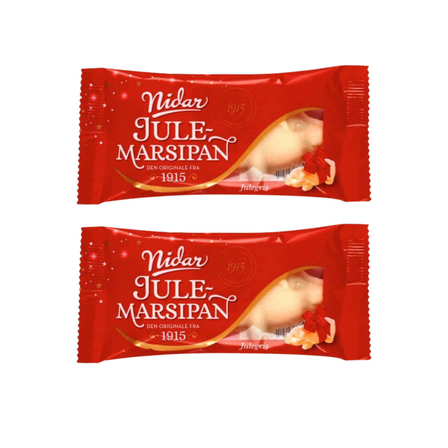 Nidar Jule Marsipan (2 Pack) - Christmas Marzipan 65g (2 Pack)