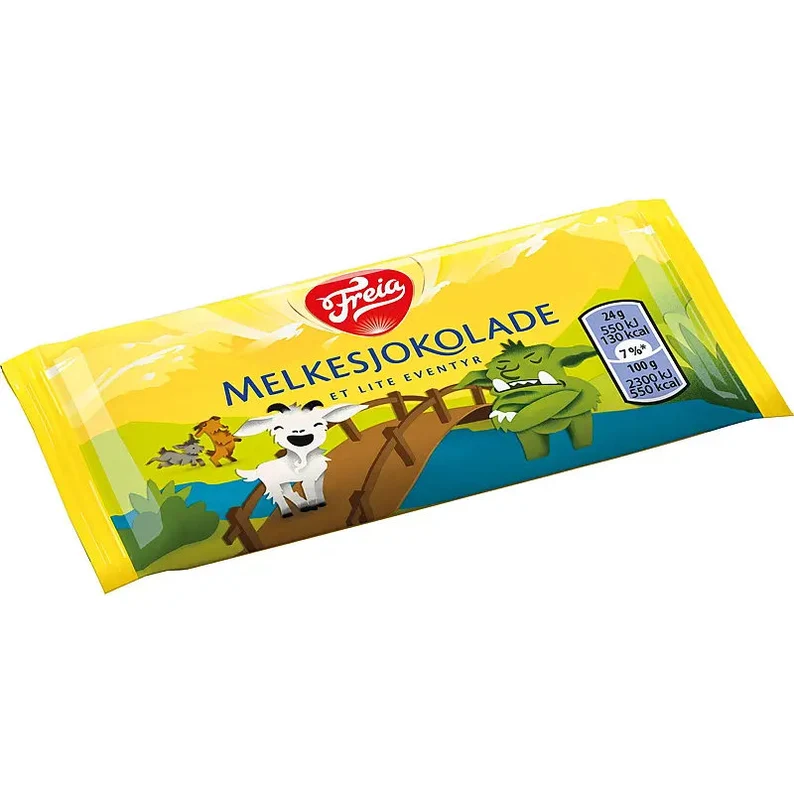 Freia Melkesjokolade 10 Pack Minis - Norwegian Chocolate Petites 24 grams (10 pk)