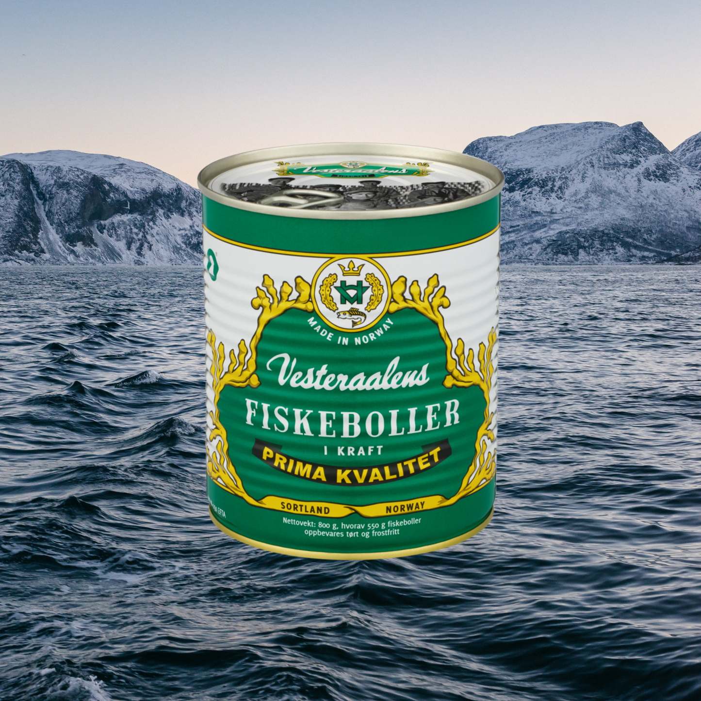 Vesteraalens Fiskeboller - Norwegian Fish Balls 550g (1.21 lbs)