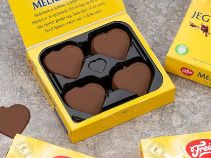 Freia Melkehjerter (2 Pack) - Norway Freia Heart Shaped Chocolate 130 Grams (4.6 oz) (2 Pack)