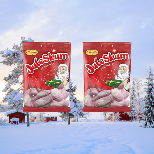 Cloetta Christmas Juleskum (2 Pack) - Swedish Christmas Foam 100 grams (3.5 oz)