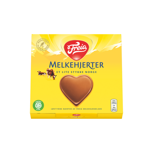 Freia Melkehjerter - Norway Freia Heart Shaped Chocolate 130 Grams (4.6 oz)