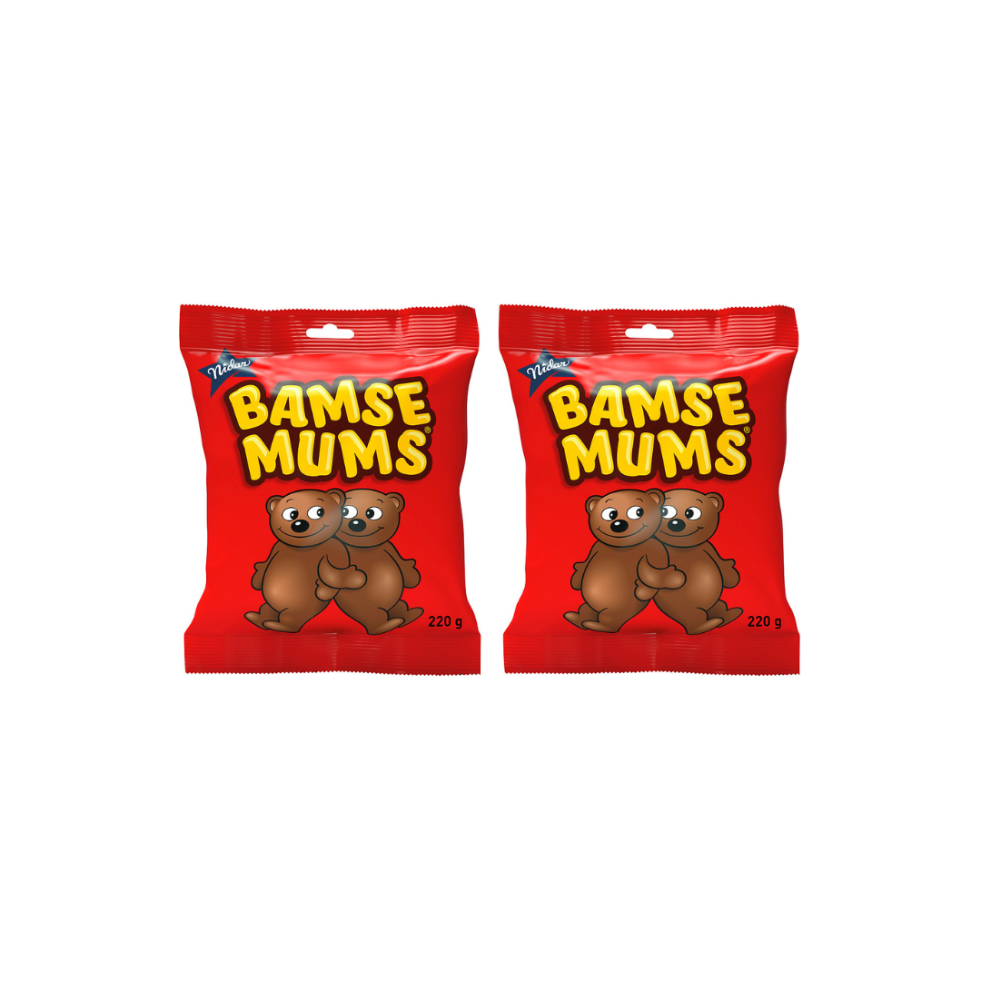 Nidar Bamsemums (2 Pack) - Chocolate Covered Teddy Bear Marshmallows 115 Grams (4.05 oz) 2 Pack
