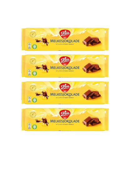 Freia Melkesjokolade 4 Pack - Freia Milk Chocolate 200 grams (4 pk)