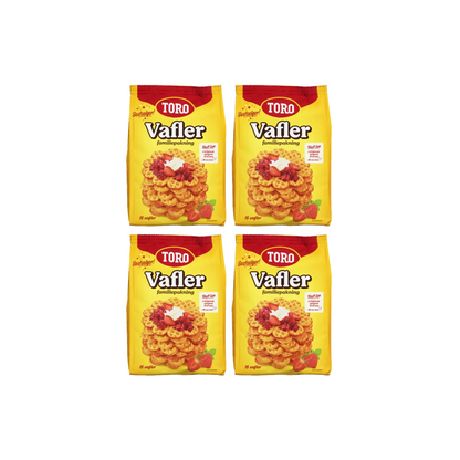 Toro Vafler Mix (4 Pack) - Norwegian Waffles Mix 591 Grams (20 oz) (4 Pack)