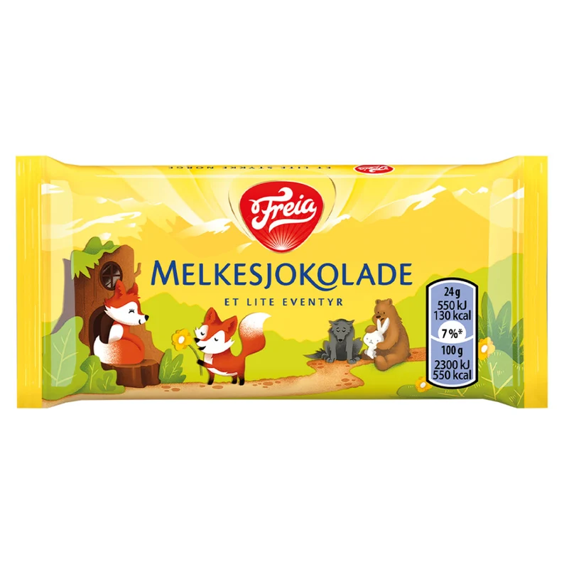 Freia Melkesjokolade 10 Pack Minis - Norwegian Chocolate Petites 24 grams (10 pk)