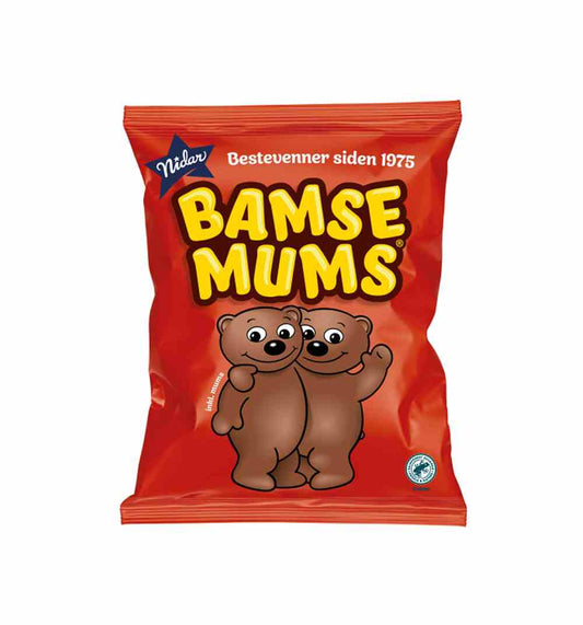 Nidar Bamsemums - Chocolate Covered Teddy Bear Marshmallows 115 Grams (4.05 oz)