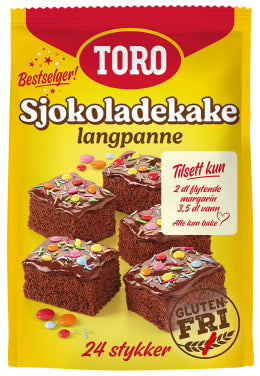 Toro Sjokoladekake Langpanne - Toro Norwegian Chocolate Cake 854 Grams (30.2 oz)