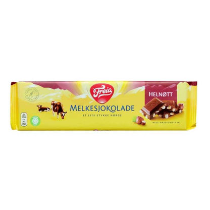Freia Helnøtt - Freia Milk Chocolate with Whole Hazelnuts 200 grams (7 oz)
