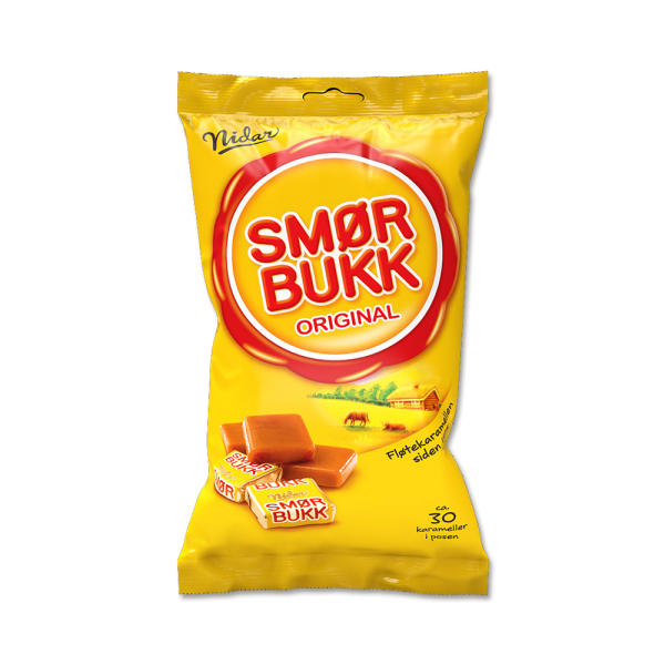 Nidar Smørbukk - Soft Caramels/Toffee 150 Grams (5.3 oz)