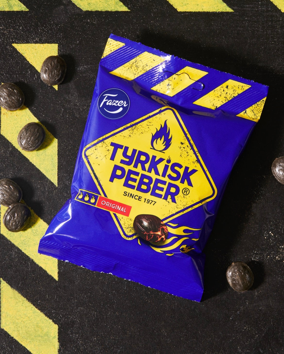 Fazer Tyrkisk Peber - Hard Candy Licorice Shell with Powder 120 Grams (4.2 oz)