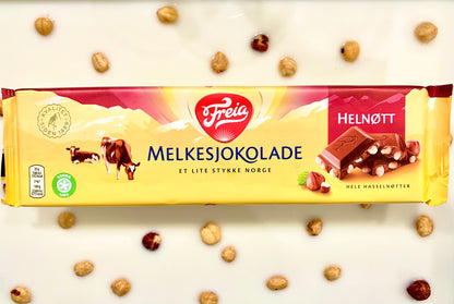 Freia Helnøtt - Freia Milk Chocolate with Whole Hazelnuts 200 grams (7 oz)