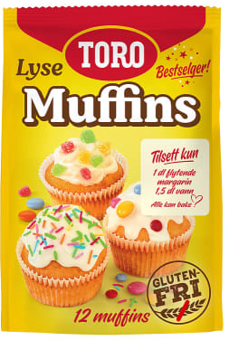 Toro Lyse Muffins - Toro Light Muffin Cupcakes Mix for Baking 331 Grams (11.7 oz)