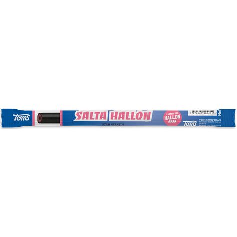 Toms Salta Hallon - Raspberry & Salty Licorice Filled Licorice Stick  27 Grams (0.95 oz)
