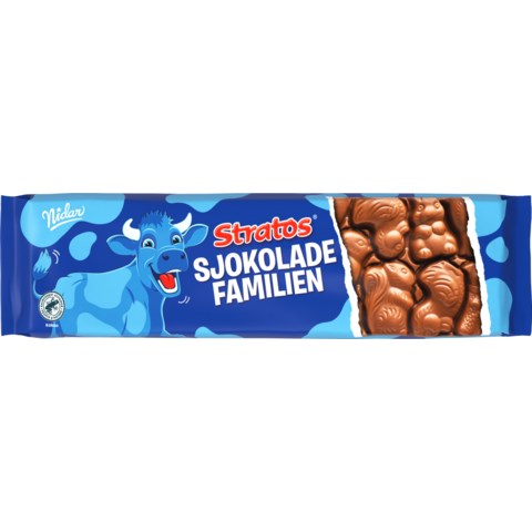 Nidar Stratos Sjokolade Familien - Milk Chocolate in Animal Figures 160 Grams (5.6 oz)