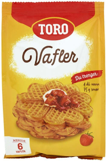 Toro Vafler Mix - Norwegian Waffle Mix 246 g (8.6 oz)
